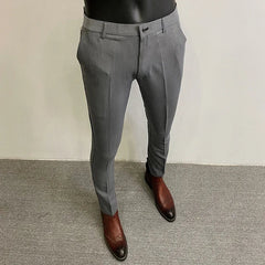 Men's Dress Pants | Slim Fit Tapered Wool Blend