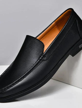 Black Loafer For Men | Slip-On Leather Comfort