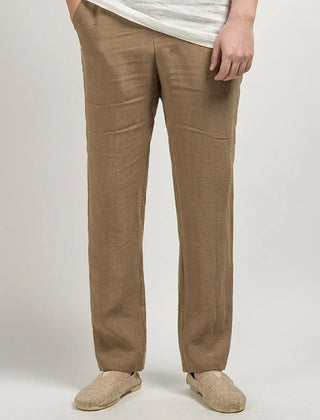 Men's High Waisted Pants | Relaxed Fit Linen Lightweight