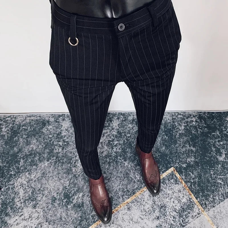 Men's Dress Pants | Slim Fit Tapered Wool Blend