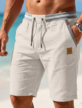 Men's Beach Shorts | Drawstring Linen Relaxed Fit