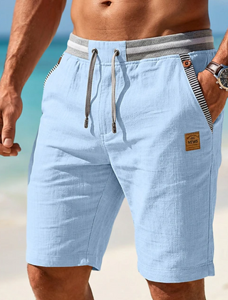 Men's Beach Shorts | Drawstring Linen Relaxed Fit