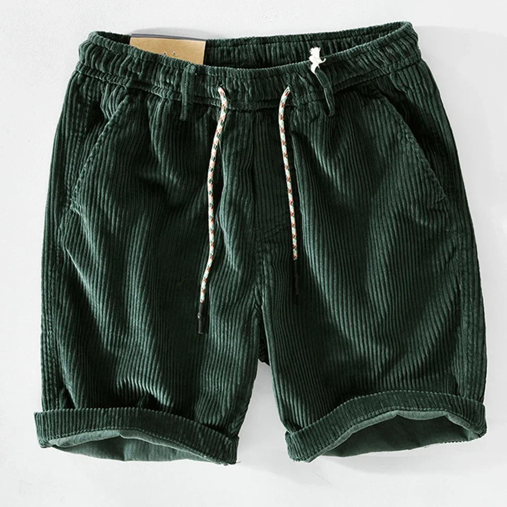 Men's Chino | Corduroy Shorts Elastic Waist Drawstring