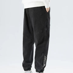Men's Denim Jogger Jeans | Elastic Waist Tapered Leg Denim