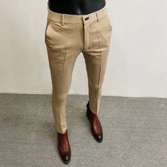 Men's Dress Pants | Slim Fit Tapered Wool Blend