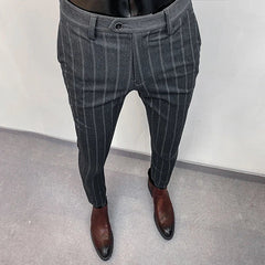 Men's Dress Pants | Slim Fit Tapered Wool Blend