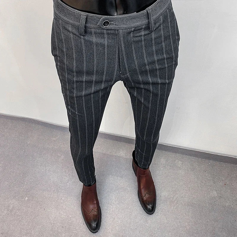 Men's Dress Pants | Slim Fit Tapered Wool Blend