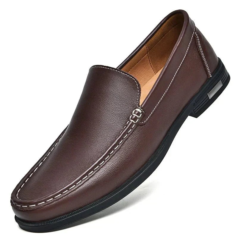 Black Loafer For Men | Slip-On Leather Comfort