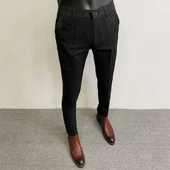 Men's Dress Pants | Slim Fit Tapered Wool Blend