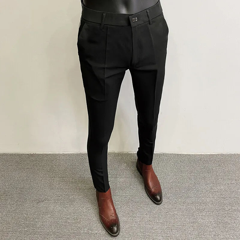 Men's Dress Pants | Slim Fit Tapered Wool Blend