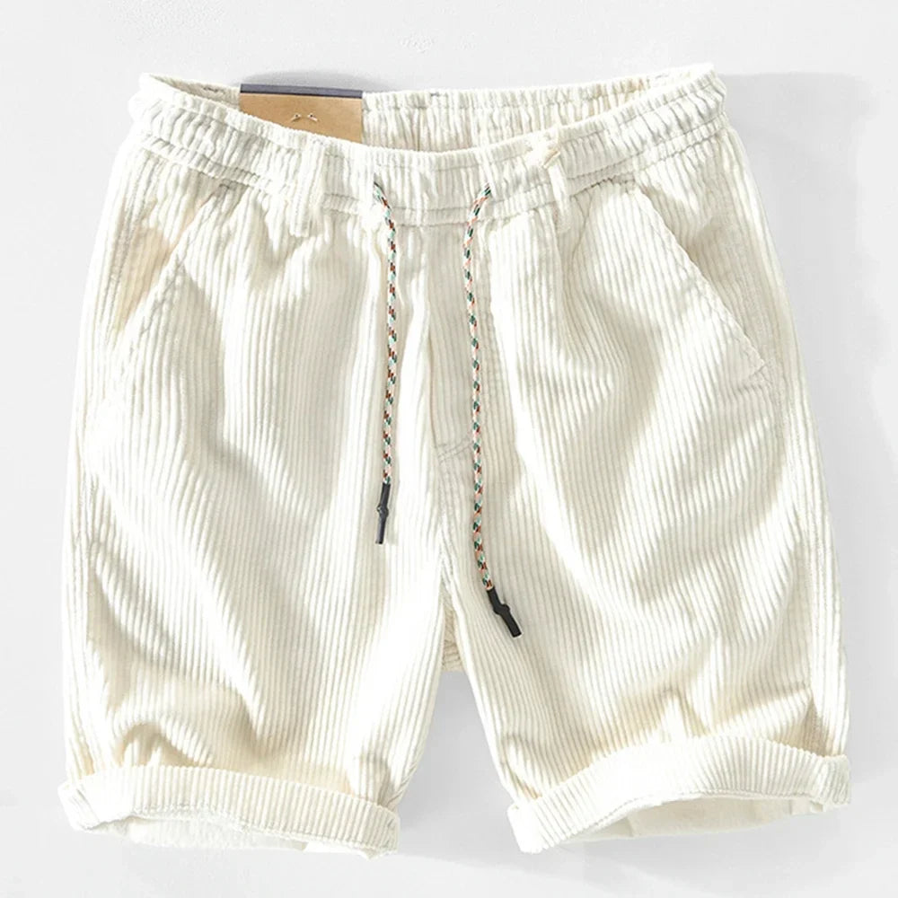 Men's Chino | Corduroy Shorts Elastic Waist Drawstring