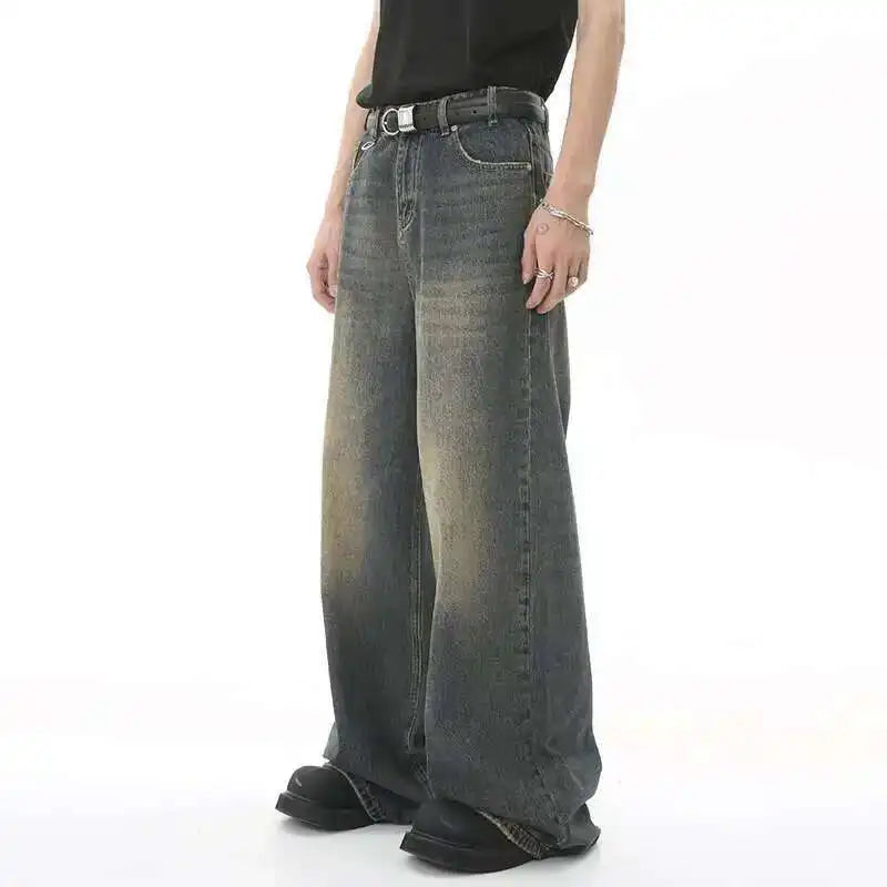 Men's Baggy Jeans | High Waist Loose Fit Denim