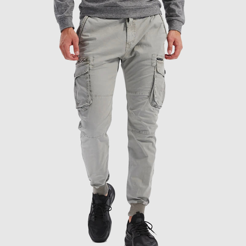 Men's Cargo Pants | Elastic Waist Tapered Leg Cargo Pockets