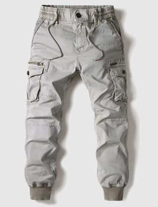 Men's Cargo Pants | Elastic Waist Tapered Leg Cargo Pockets