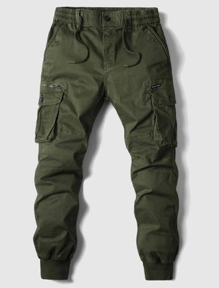 Men's Cargo Pants | Elastic Waist Tapered Leg Cargo Pockets