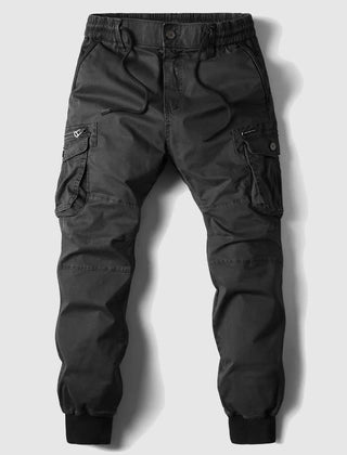 Men's Cargo Pants | Elastic Waist Tapered Leg Cargo Pockets