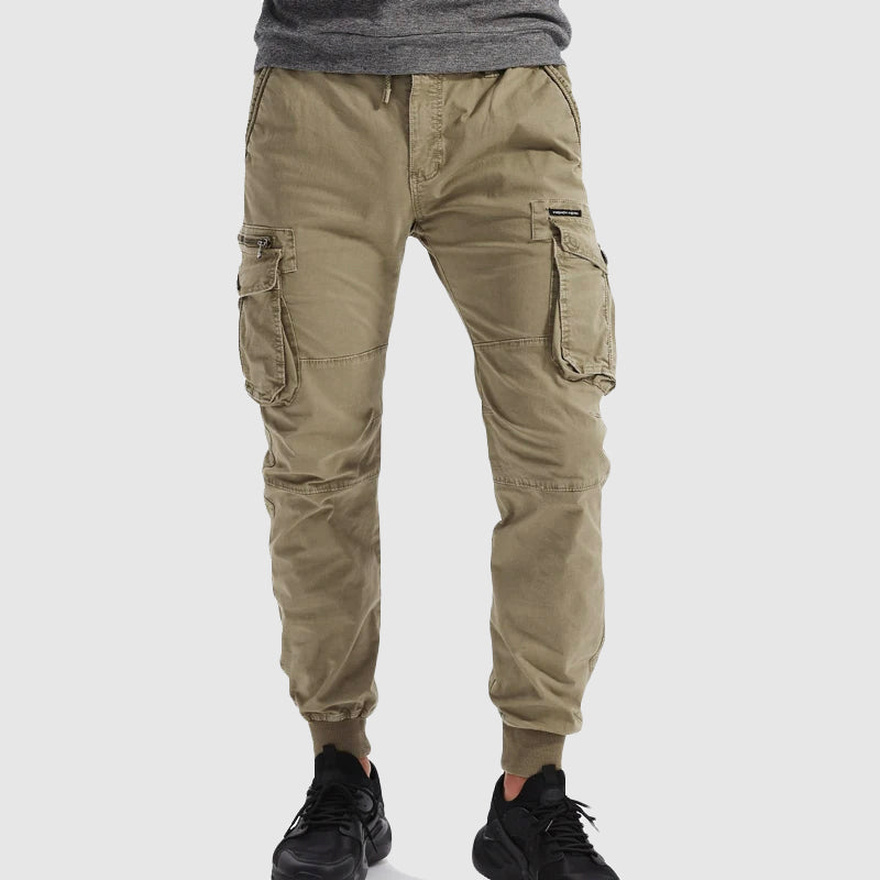 Men's Cargo Pants | Elastic Waist Tapered Leg Cargo Pockets