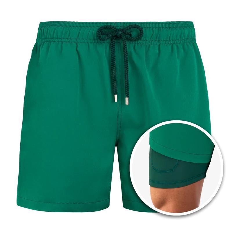 Men's Board Shorts | Tropical Print Drawstring Quick Dry