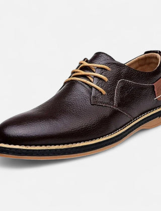 Men's Shoes Dress | Leather Lace-Up Oxford Flat