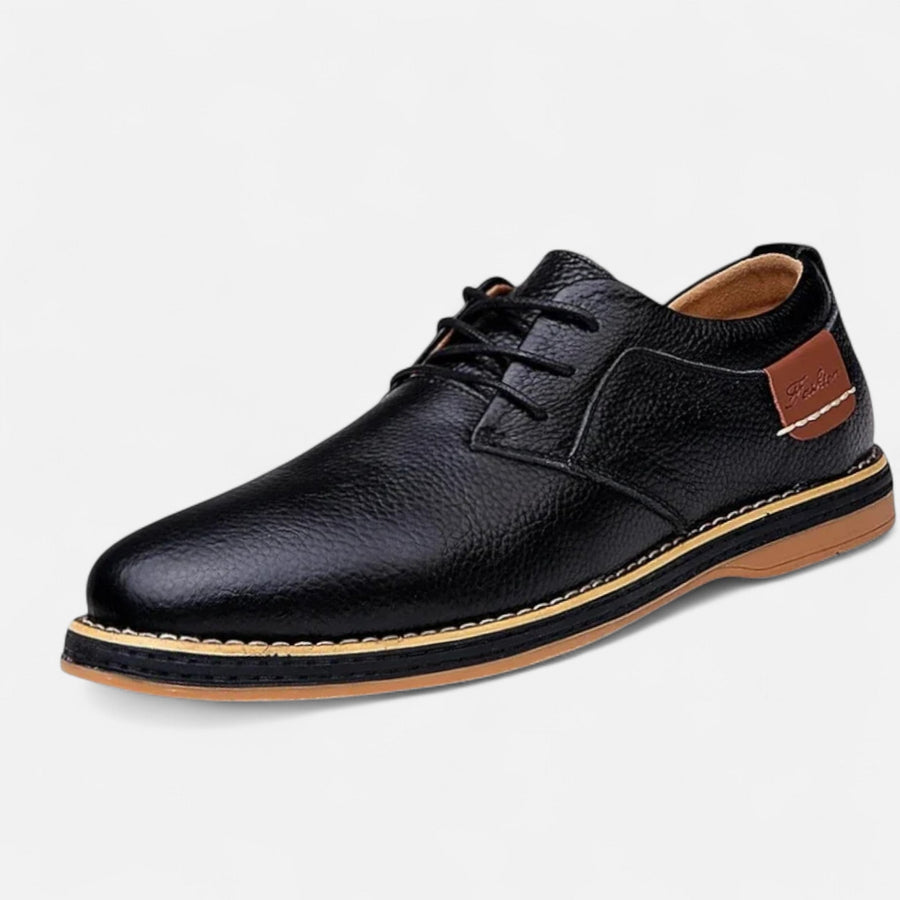 Men's Shoes Dress | Leather Lace-Up Oxford Flat