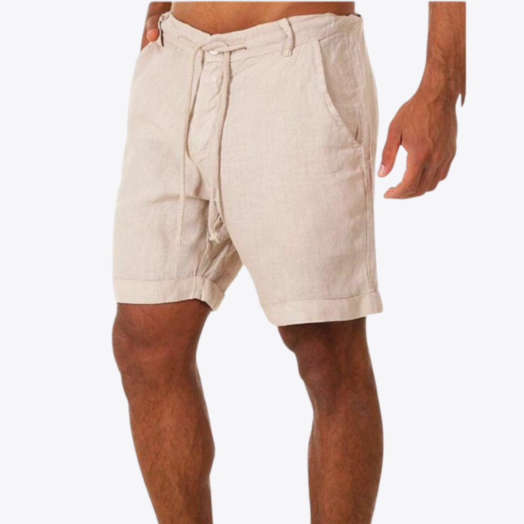 Men's Tailored Shorts | Relaxed Fit Linen Drawstring