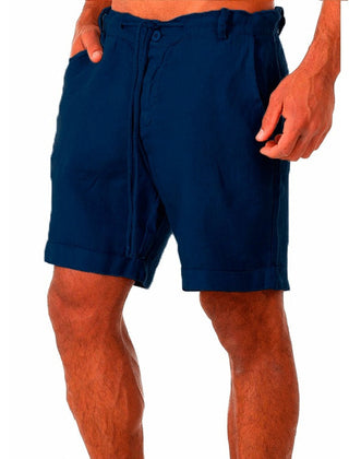Men's Tailored Shorts | Relaxed Fit Linen Drawstring