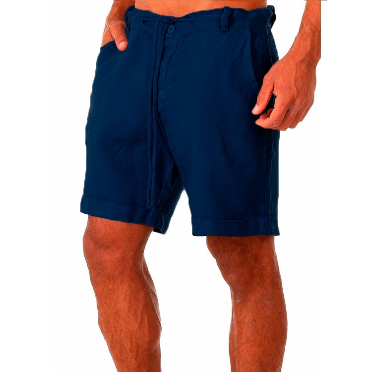 Men's Tailored Shorts | Relaxed Fit Linen Drawstring