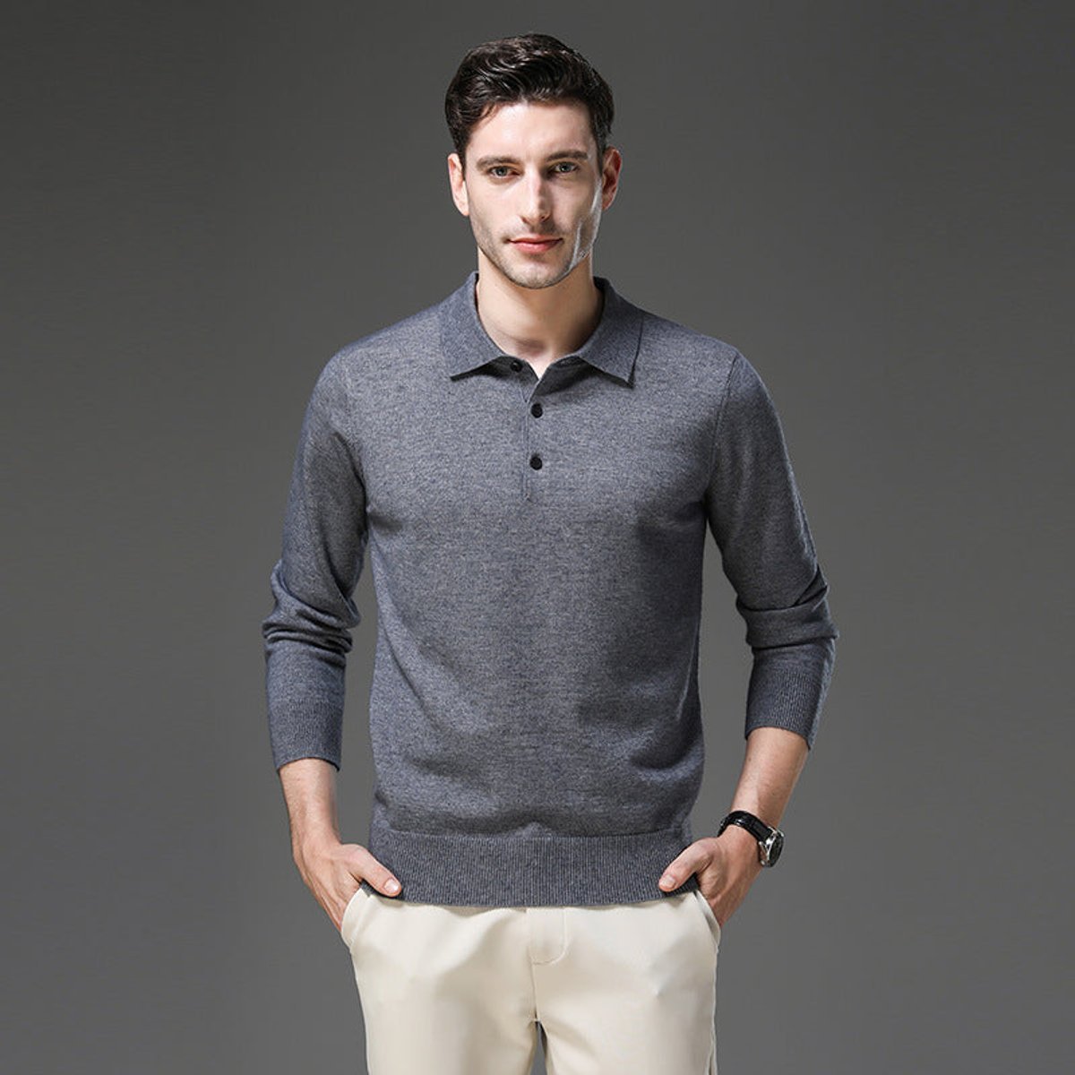 Sebastian | Knitted Sweater – Luxurious Cashmere Style for Men