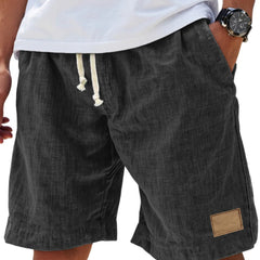 Men's Linen Shorts | Relaxed Fit Drawstring Denim