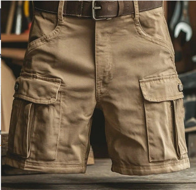 Men's Cargo Shorts | Denim Cargo Pockets Belt