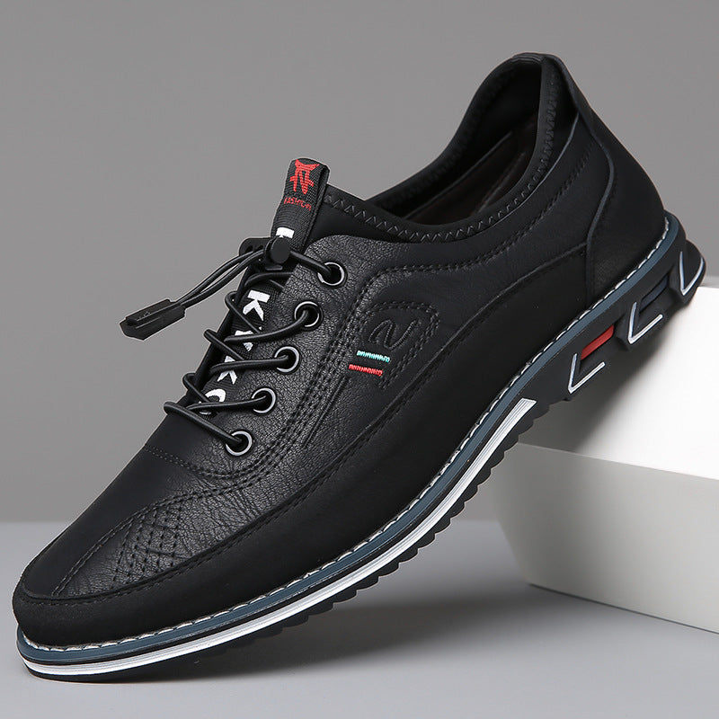 Men's Casual Shoe | Lace-Up Leather Round Toe