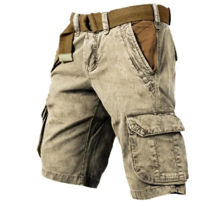 Men's Cargo Shorts | Utility Multiple Pockets Button Closure