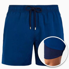 Men's Board Shorts | Geometric Print Drawstring Swim