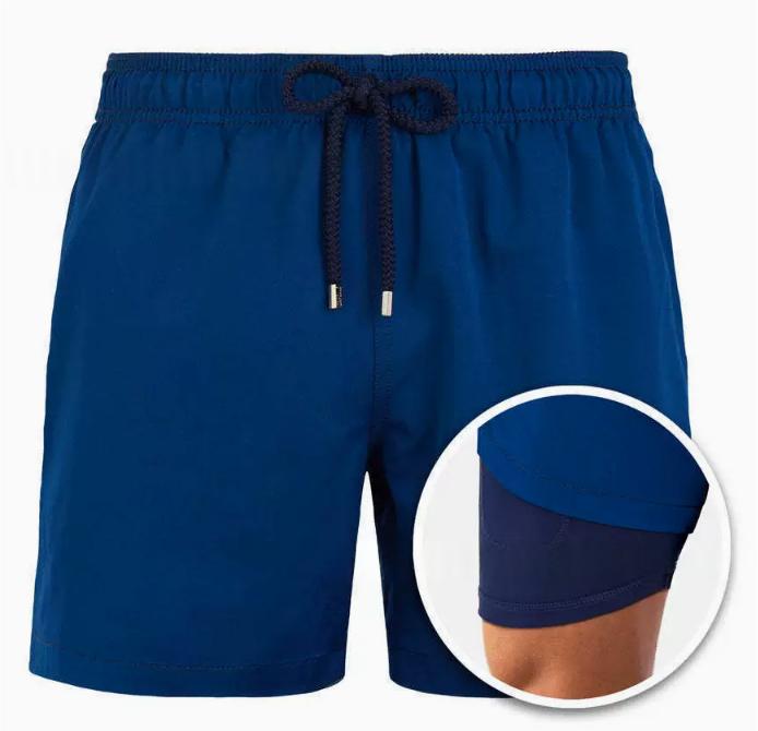 Men's Board Shorts | Geometric Print Drawstring Swim