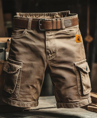 Men's Cargo Shorts | Denim Cargo Pockets Belt