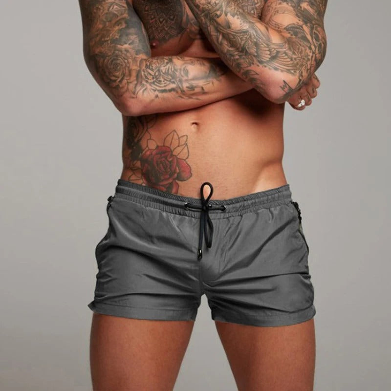 Men's Long Surf Shorts | Quick Dry Elastic Waistband Drawstring