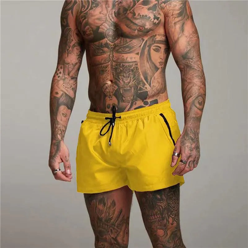 Men's Long Surf Shorts | Quick Dry Elastic Waistband Drawstring