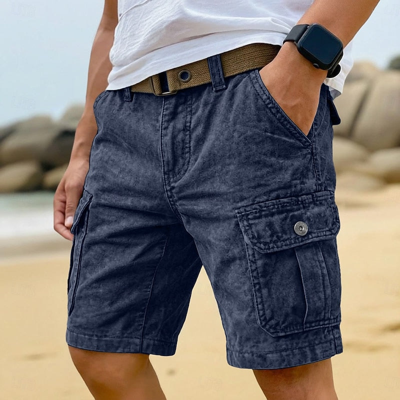 Men's Sport Shorts | Cargo Pockets Denim Relaxed Fit