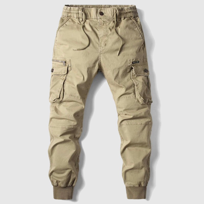 Men's Cargo Pants | Elastic Waist Tapered Leg Cargo Pockets