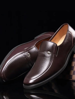 Men's Shoes Dress | Loafer Slip-On Leather Flat