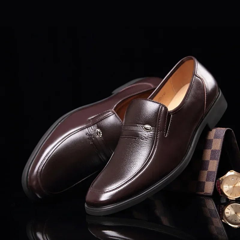 Men's Shoes Dress | Loafer Slip-On Leather Flat
