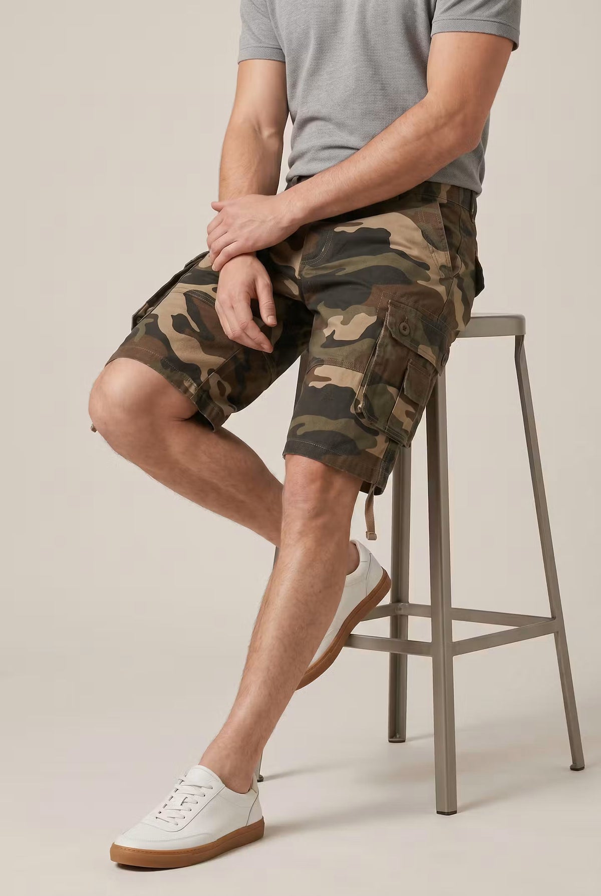 Men's Camo Cargo Shorts | Multi Pocket Relaxed Fit