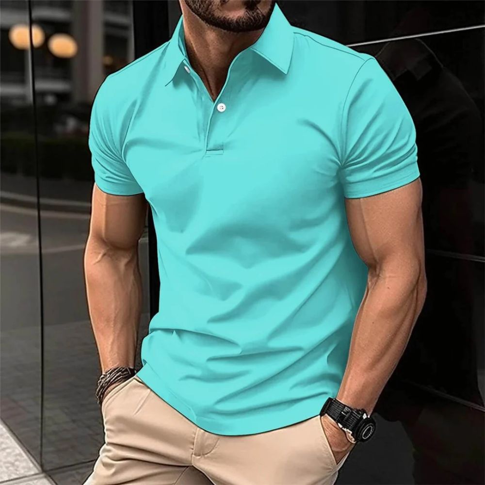 Men's Corporate Polo Shirt | Short Sleeve Collared Button Closure