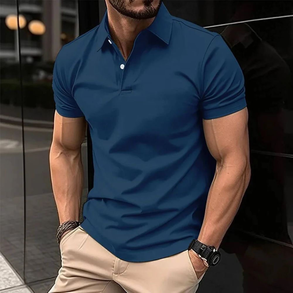 Men's Corporate Polo Shirt | Short Sleeve Collared Button Closure