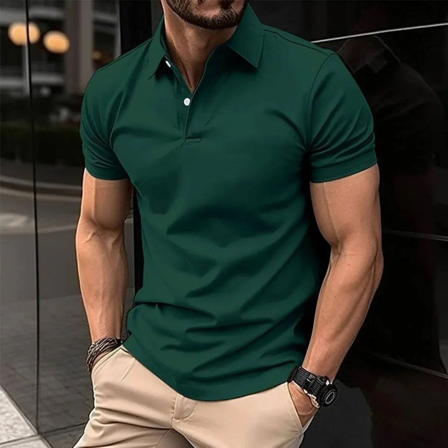 Men's Corporate Polo Shirt | Short Sleeve Collared Button Closure