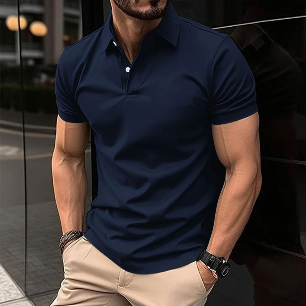 Men's Corporate Polo Shirt | Short Sleeve Collared Button Closure