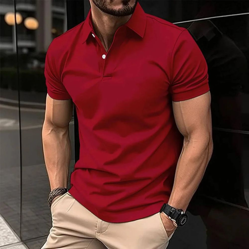 Men's Corporate Polo Shirt | Short Sleeve Collared Button Closure