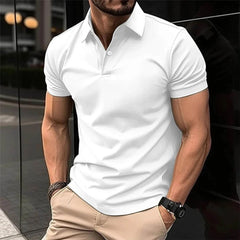 Men's Corporate Polo Shirt | Short Sleeve Collared Button Closure
