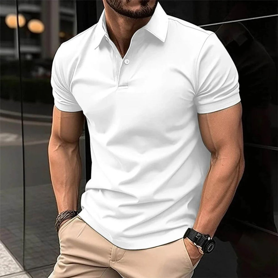 Men's Corporate Polo Shirt | Short Sleeve Collared Button Closure