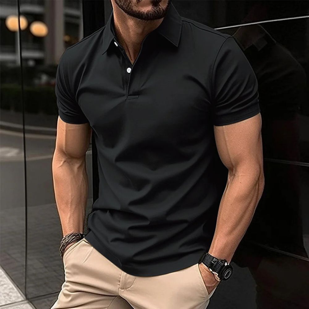 Men's Corporate Polo Shirt | Short Sleeve Collared Button Closure